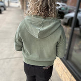 Clover Green Ashford Full Zip Hoodie Top - Sweatshirt THREAD & SUPPLY