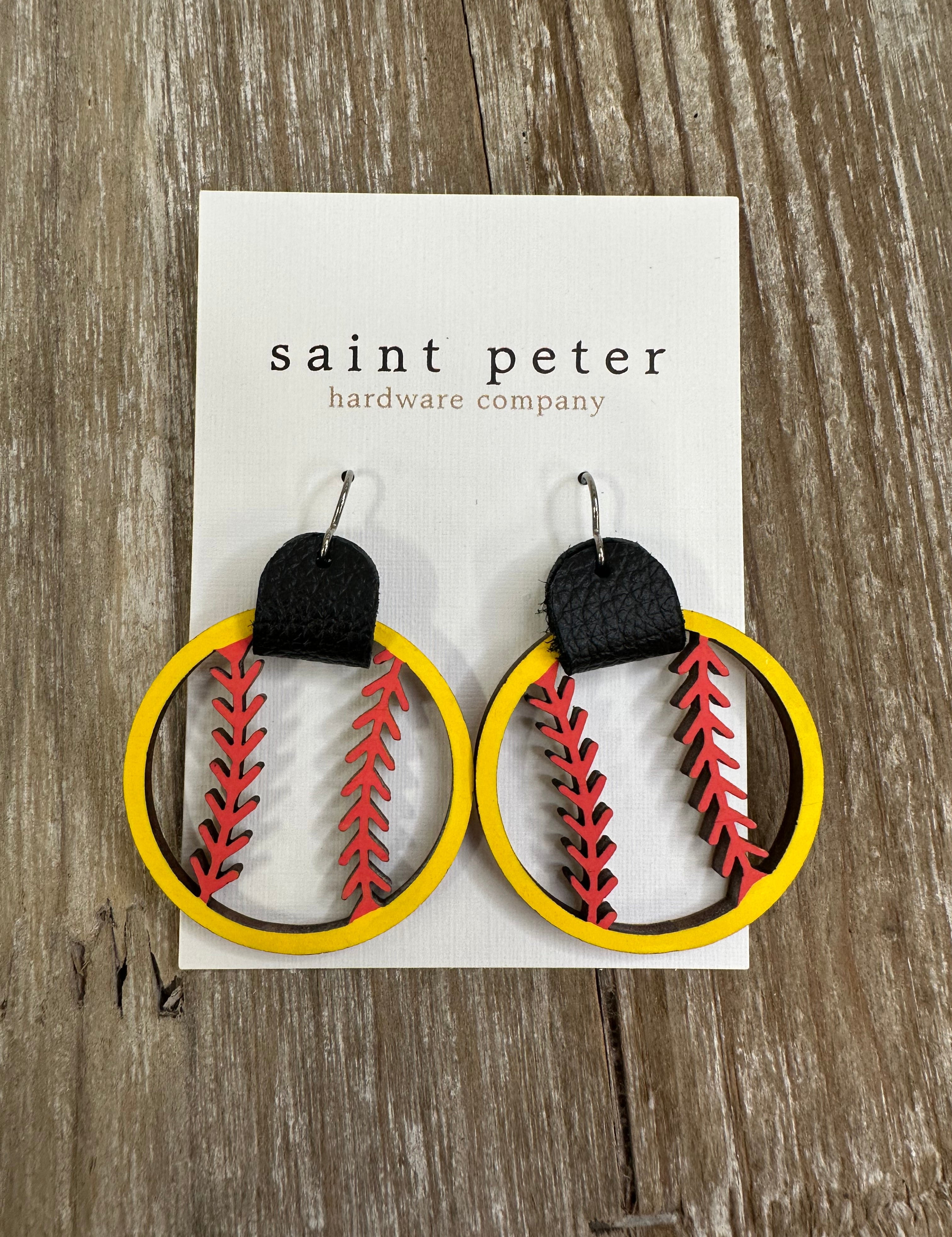 Softball Earrings Jewelry - Earrings St. Peter hardware