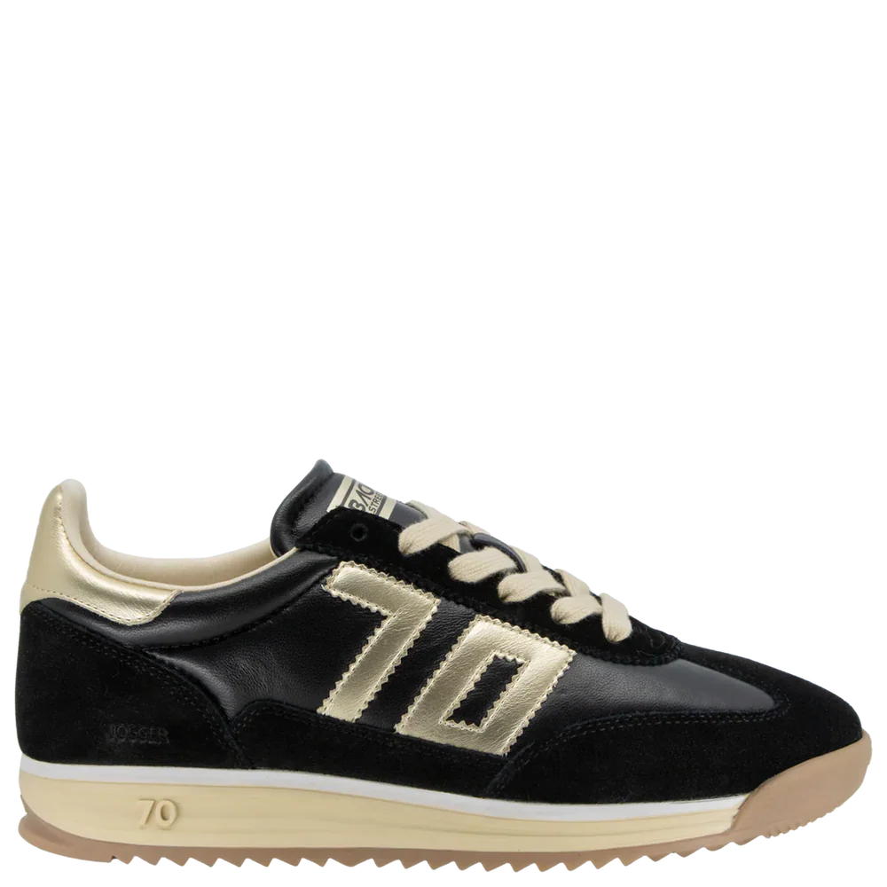 Jogger- Black Gold Sneaker Shoes - Sneaker Back 70
