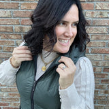 Iron Long Quilted Vest