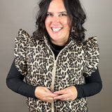 Leopard Luxe Quilted Vest