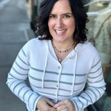 Ivory Blue Braxton Jacket