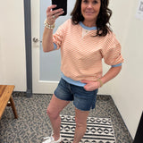 Dark Side Slit Denim Shorts Bottoms - Shorts RISEN