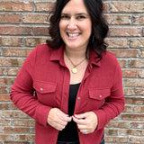 Crimson Heather Cassian Shirt