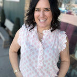 Anita Printed Tank Blouse Tops- Blouses FLAG AND ANTHEM