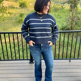 Casey Navy Stripe Sweater
