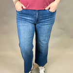 Charlotte Healthy Dark Base Wide Leg Jeans Bottom- Pants KUT FROM THE KLOTH