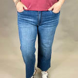 Charlotte Healthy Dark Base Wide Leg Jeans Bottom- Pants KUT FROM THE KLOTH