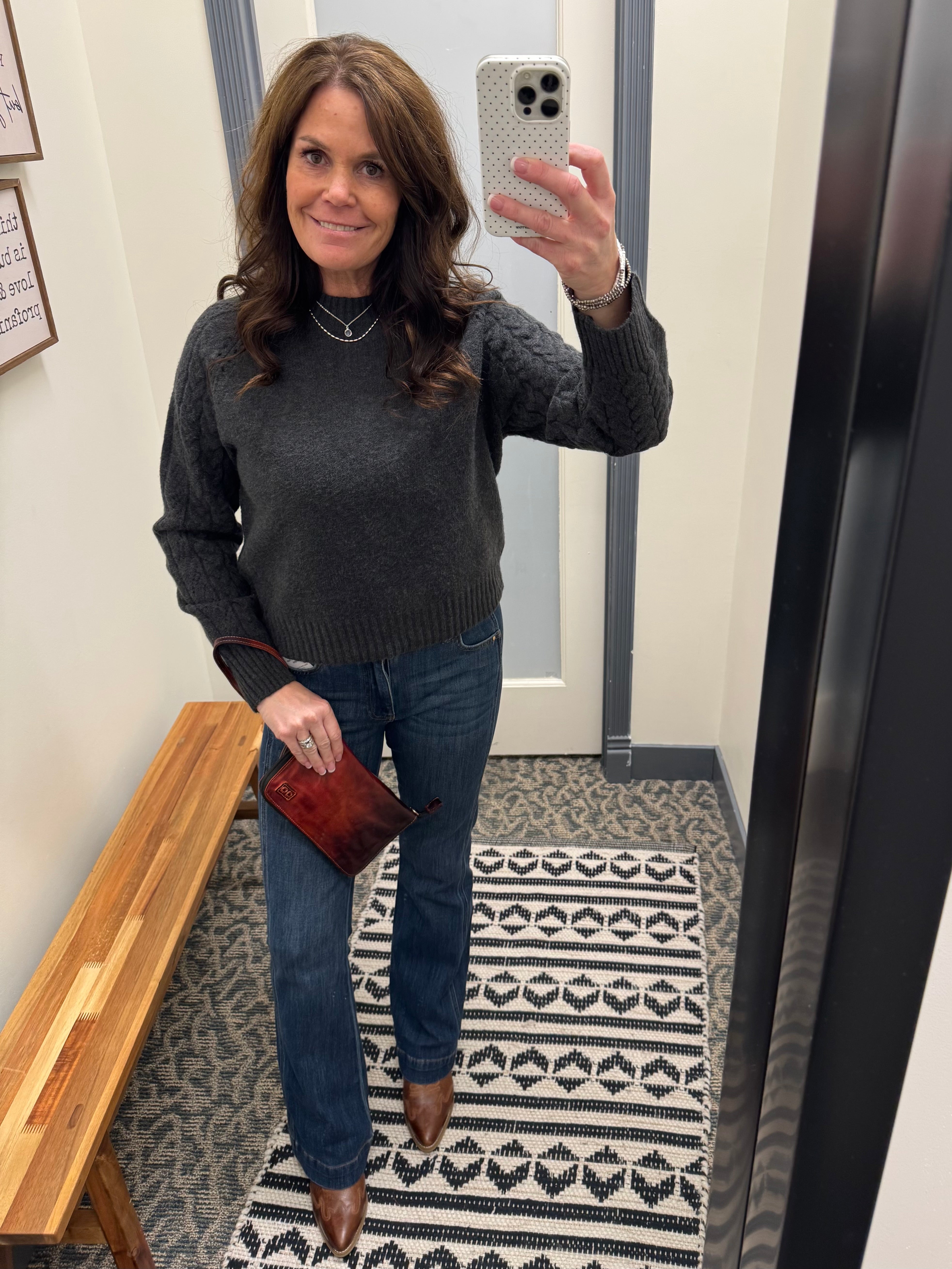 Charcoal Zoey Sweater Top - Sweater WEEKEND LA