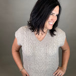 Mocha Cable Knit Vest Top Top - Sweater DOE & RAE