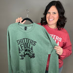 Heather Red It's Full Sweatshirt Top - Sweatshirt CHLOE VS TANK