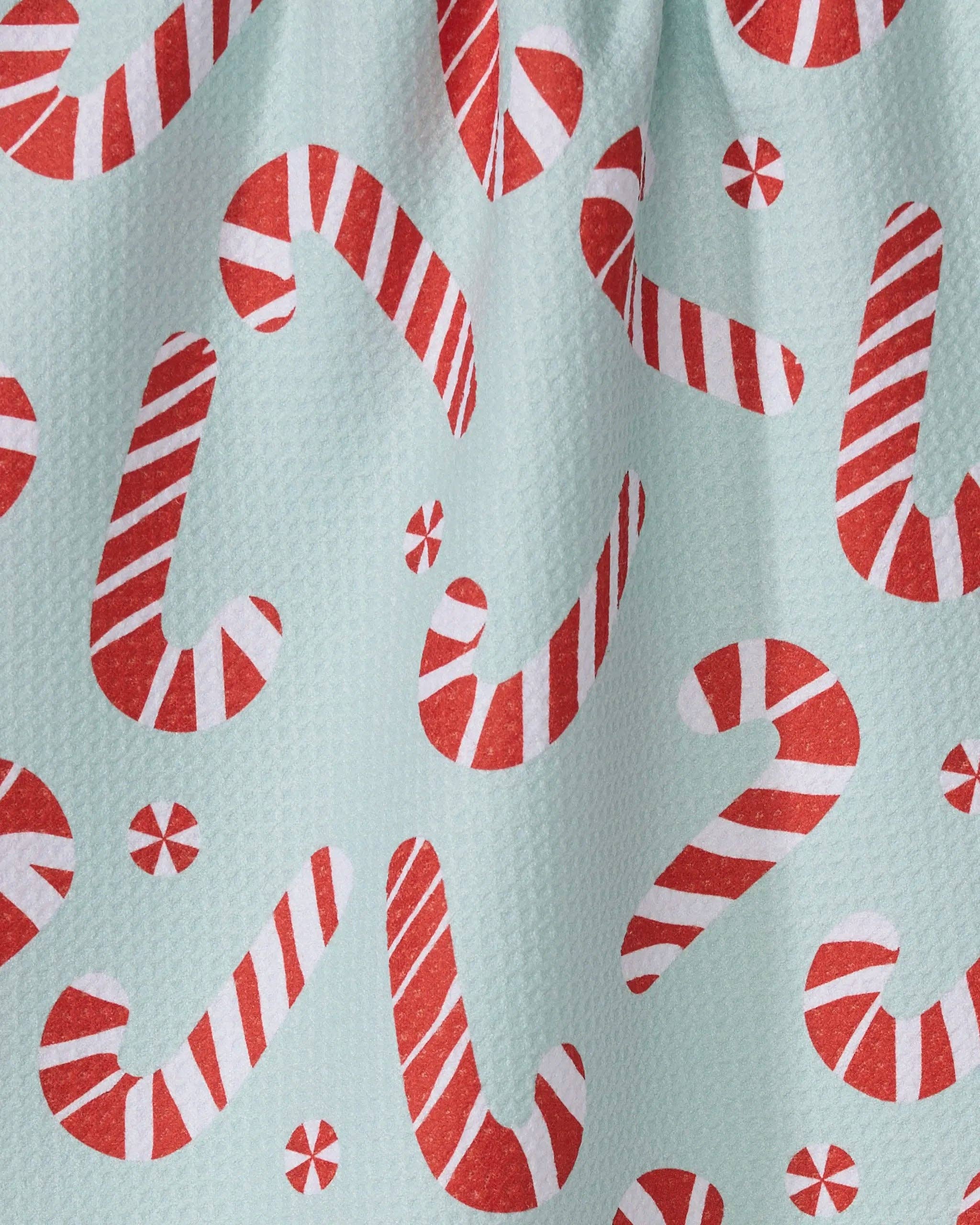 Peppermint Twist Tea Towel Geometry