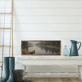 Canoe On The Lake Edge: 12x4 Kendrick Home