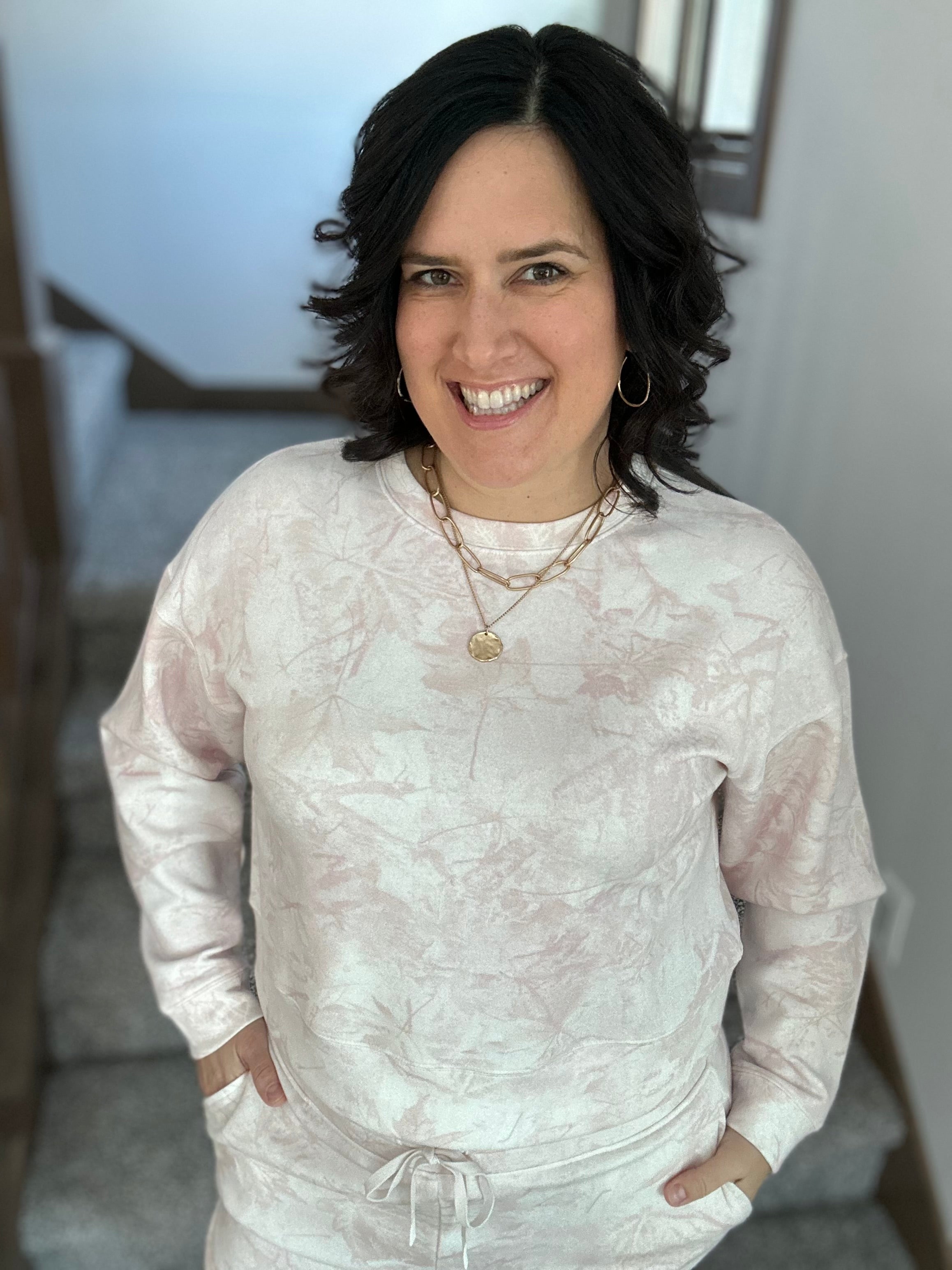 Camo Pink Sky Martina Top Top- Sweatshirt THREAD & SUPPLY