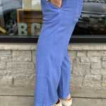 Cornflower Meg Linen Trouser Pants Bottoms - Pants KUT FROM THE KLOTH