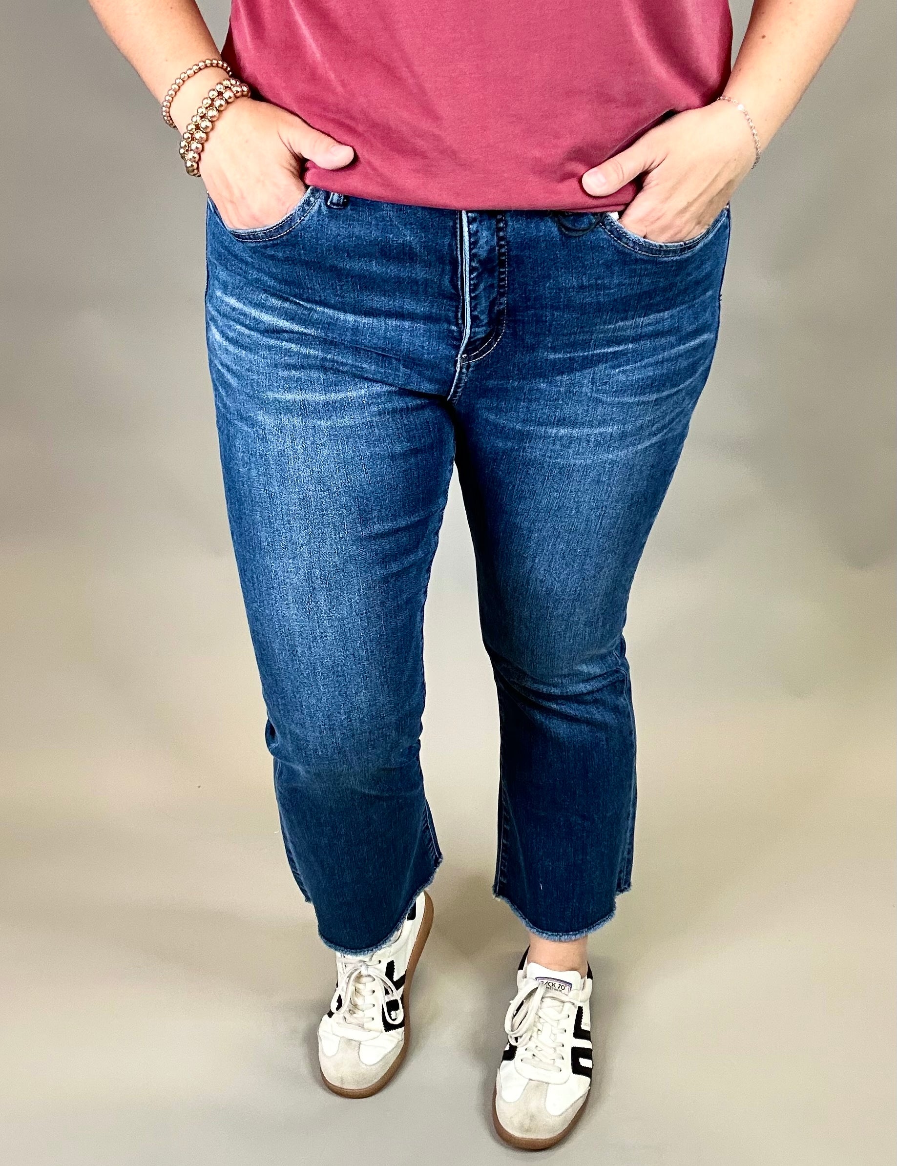 Astros Cropped Bootcut Jeans Bottom- Pants MICA DENIM