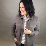 Brown Heather Cassian Shirt Tops - Button Ups THREAD & SUPPLY
