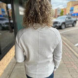 Oyster Adrianna Snap Front Pullover