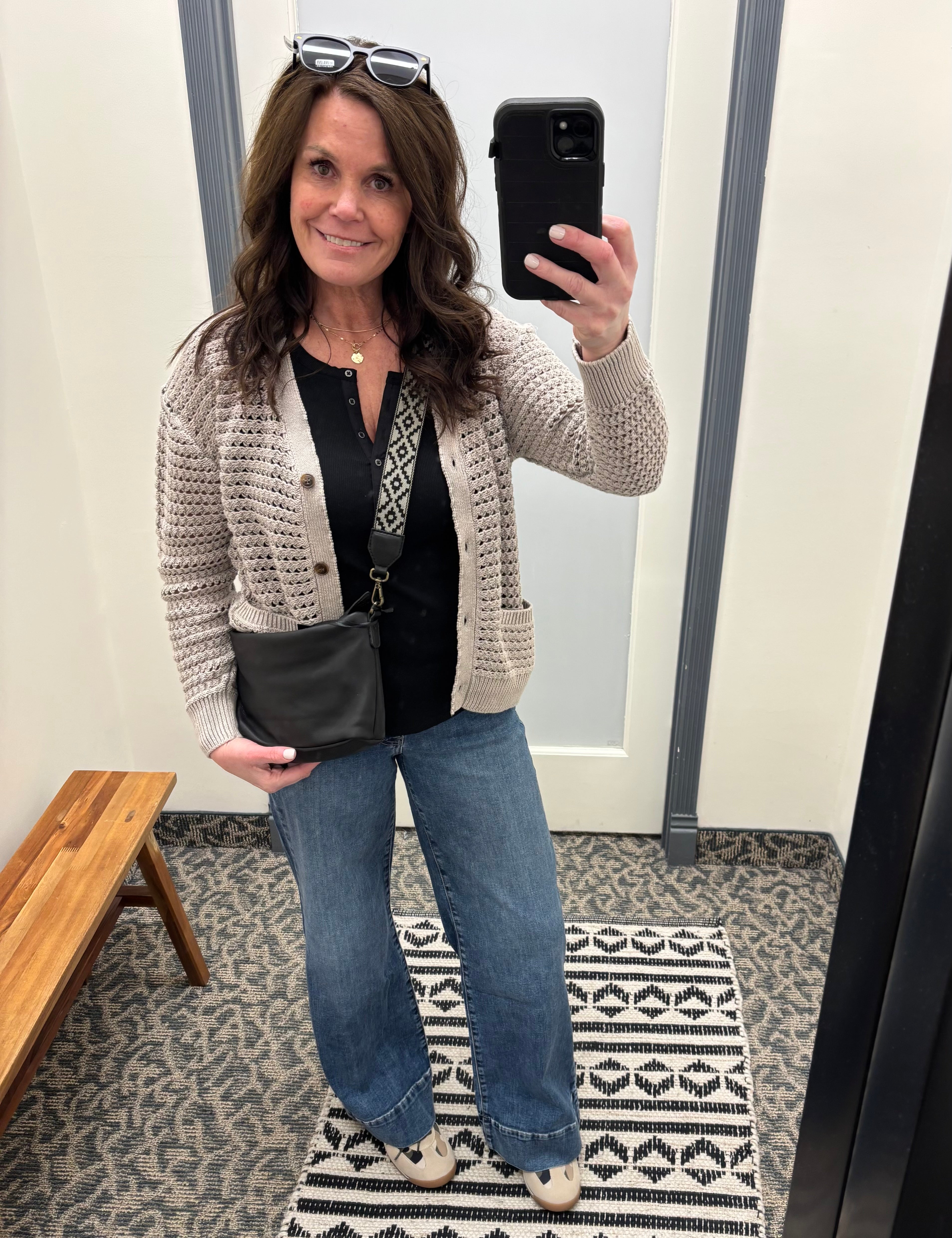 Tan Harriet Cardigan Tops- Cardigans FLAG AND ANTHEM