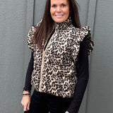 Leopard Luxe Quilted Vest