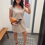 Taupe Black Gardenia Dress Dresses THREAD & SUPPLY