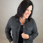 Black Heather Faye Jacket Outerwear- Jackets THREAD & SUPPLY