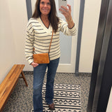 Ivory Brown Ira Sweater