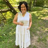 Ivory Taupe Amorette Dress Dresses THREAD & SUPPLY