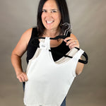 White Reversible Seamless Tank Tops- Tanks ZENANA