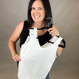 White Reversible Seamless Tank Tops- Tanks ZENANA
