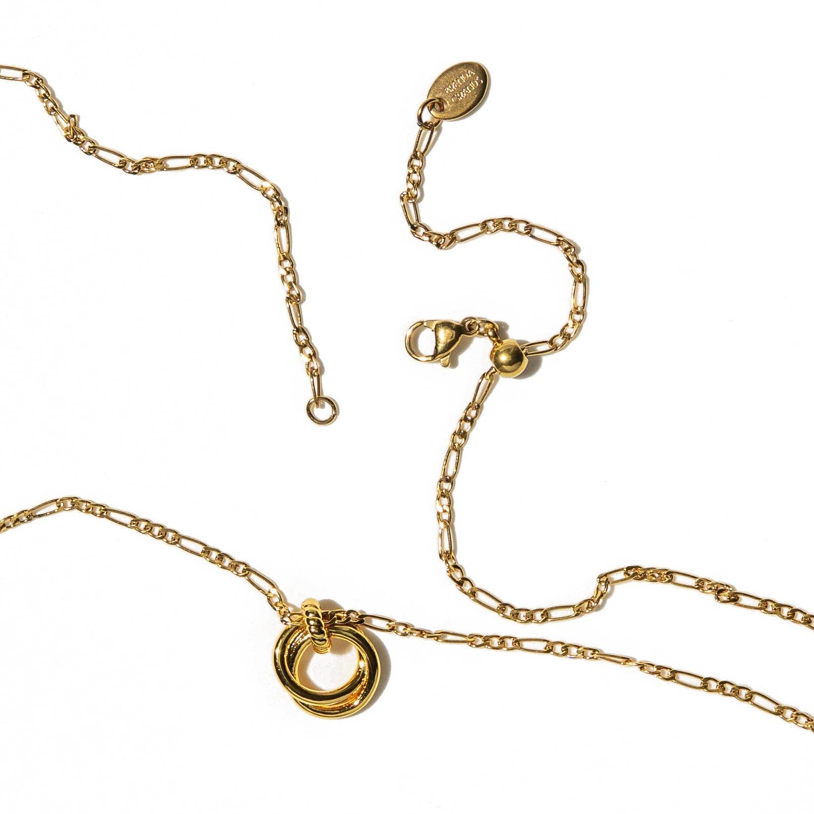 18k Gold Looped Duo Necklace Brenda Grands Jewelry