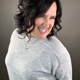 Heather Grey Raglan Sweater