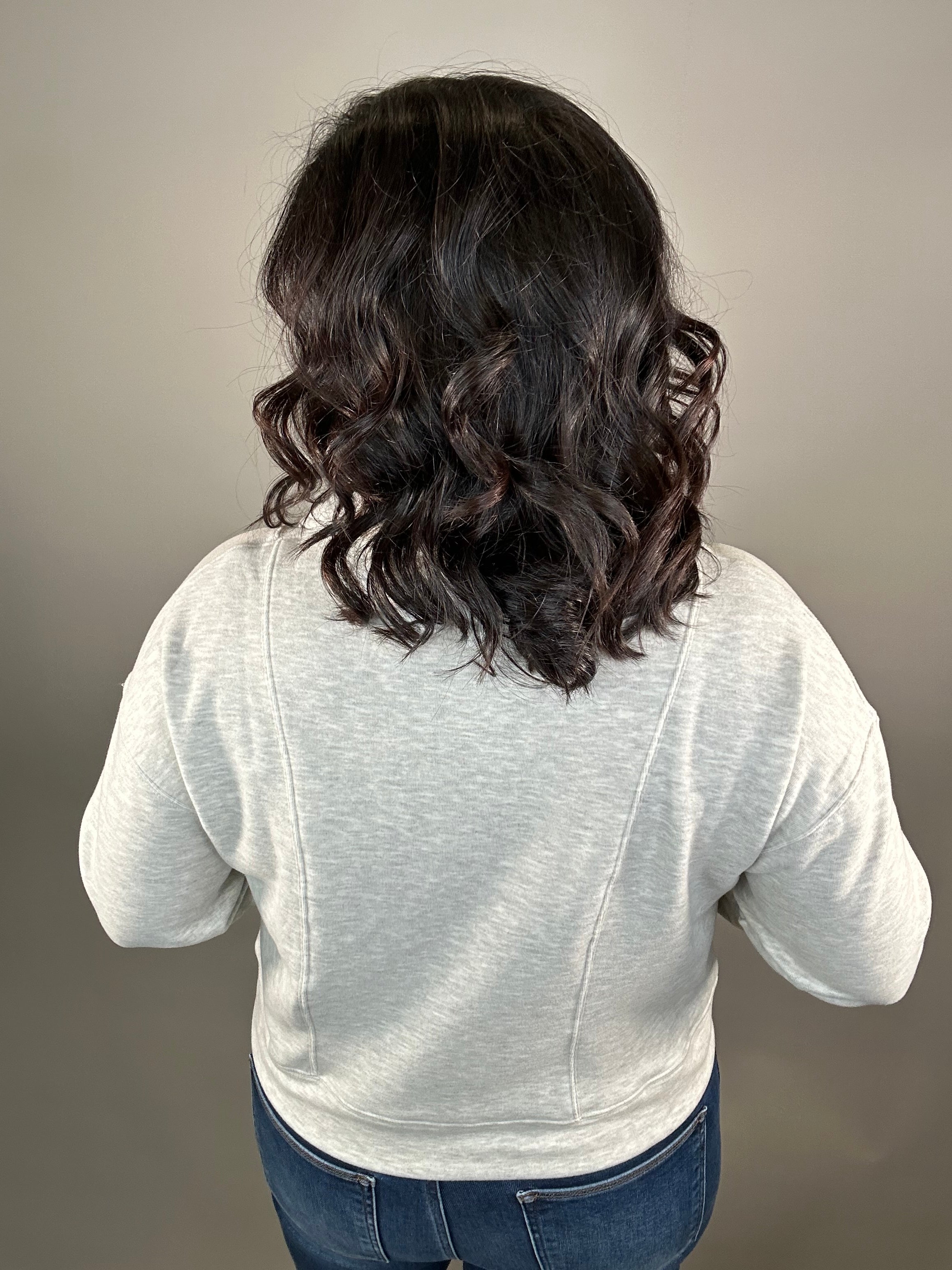 Heather Grey Plush 1/2 Zip Sweatshirt Top- Sweatshirts FLAG AND ANTHEM