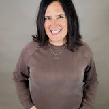 Brown Comfort Zone Crew Top - Sweatshirt STORM CREEK