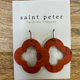 Rustic Clover Leaf Jewelry - Earrings St. Peter Hardware