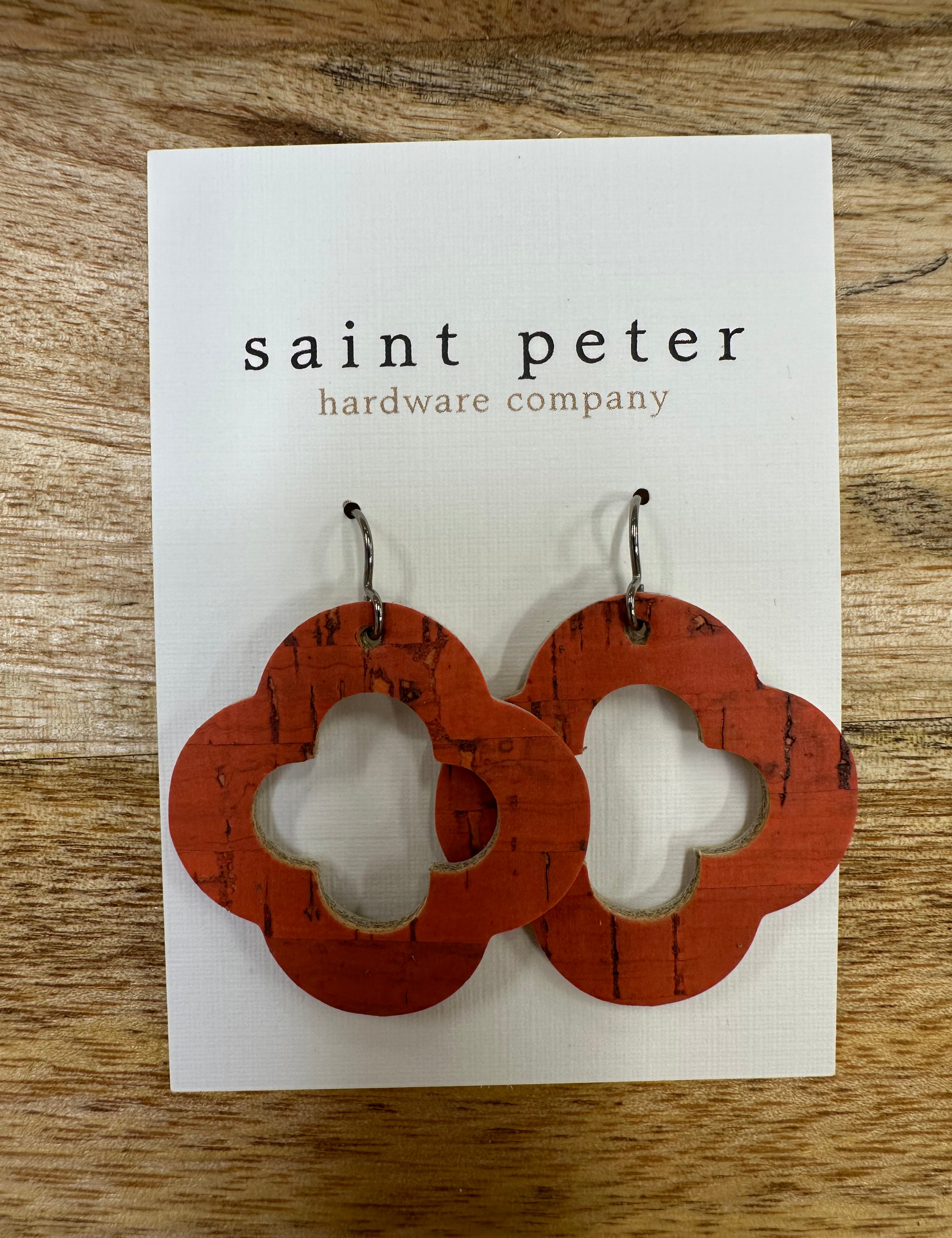Rustic Clover Leaf Jewelry - Earrings St. Peter Hardware