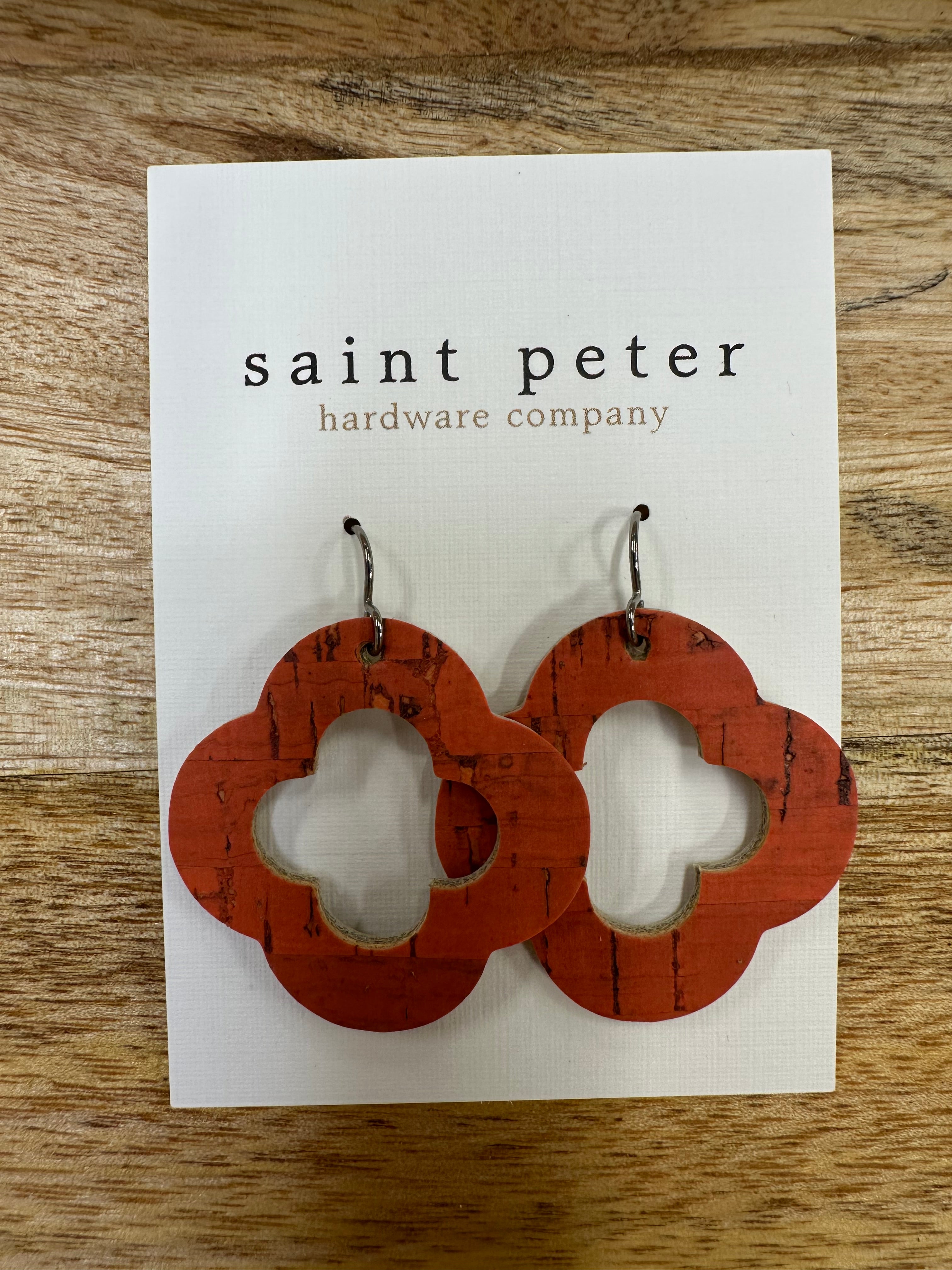 Rustic Clover Leaf Jewelry - Earrings St. Peter Hardware