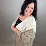 Color Block Open Cardigan Tops- Cardigans EE:SOME