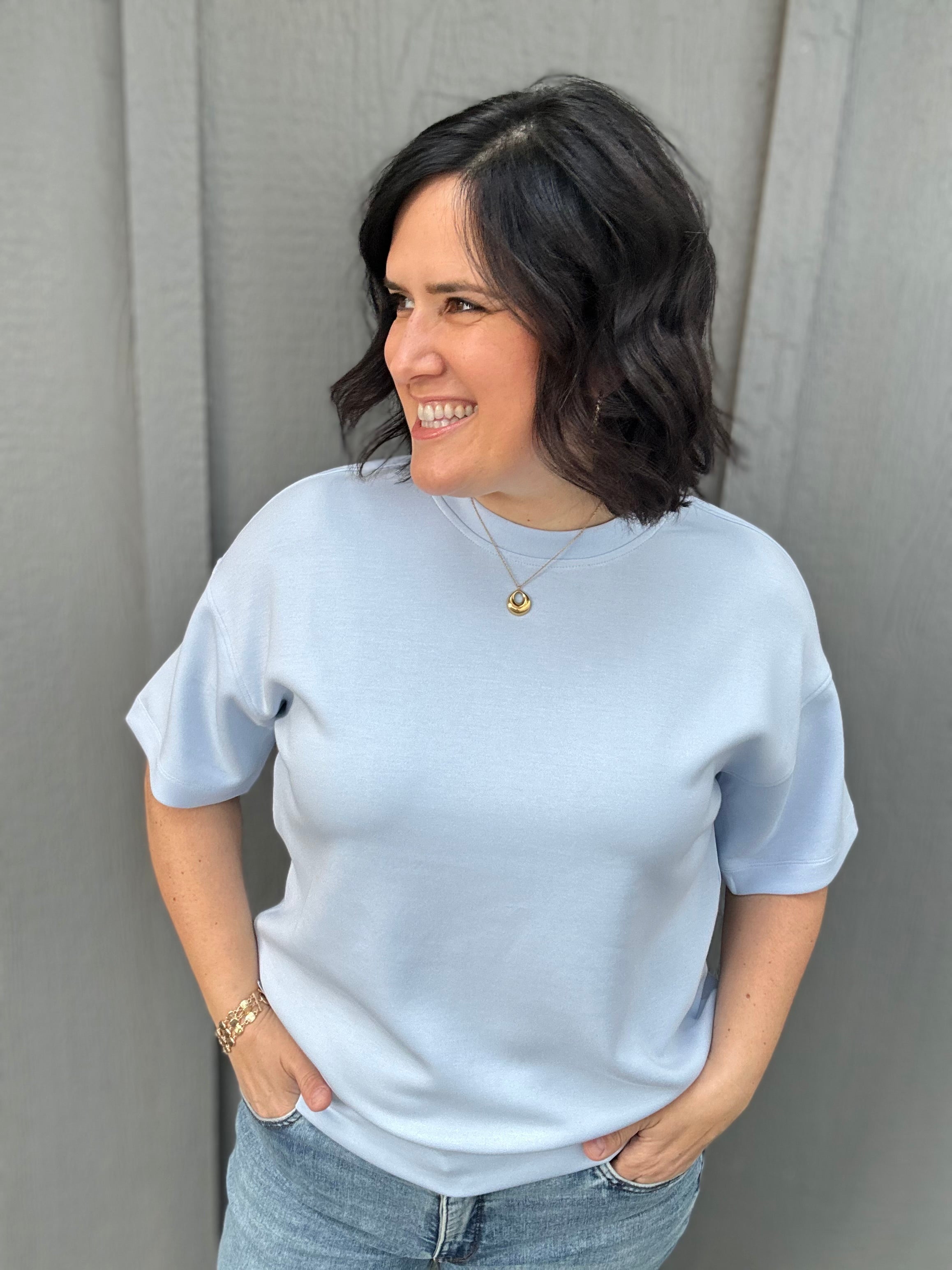 Frost Modal Short Sleeve Top Top - Tee RAE MODE
