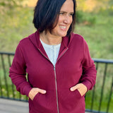 Hesta Cozy Waffle Zip-Up Hoodie