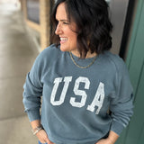 Navy Jordan USA Sweatshirt Top - Sweatshirt THREAD & SUPPLY