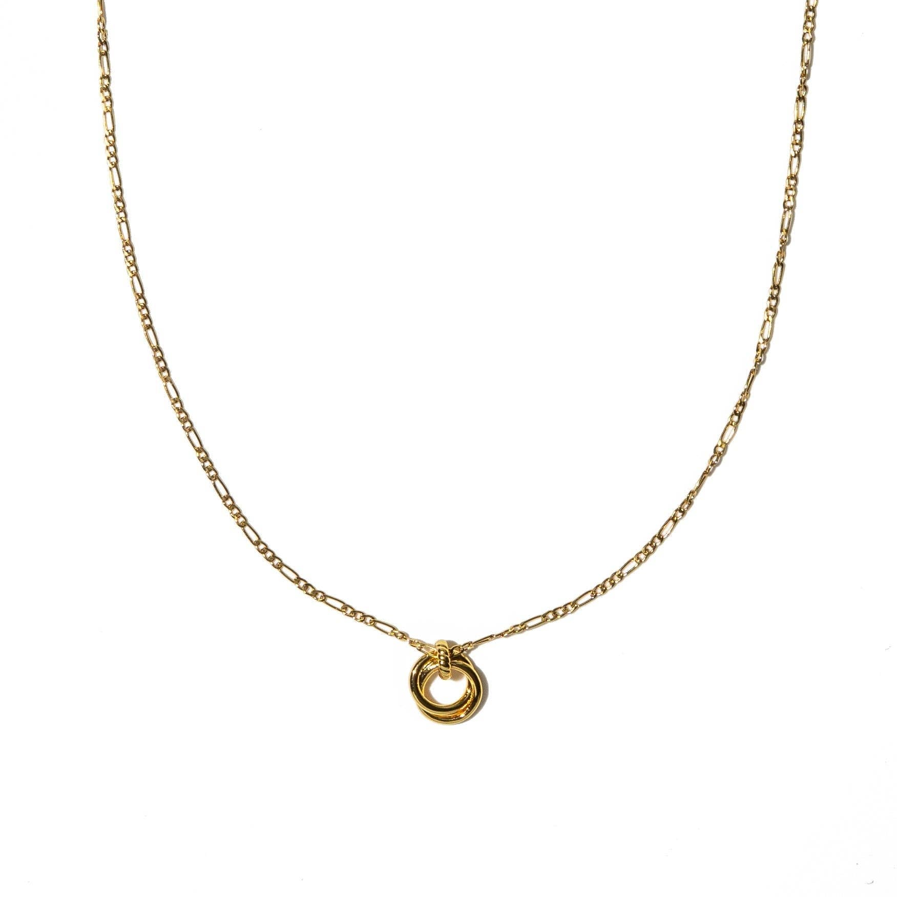 18k Gold Looped Duo Necklace Brenda Grands Jewelry