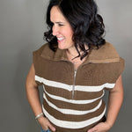 Brown Ivory Stella Sweater Top - Sweater THREAD & SUPPLY