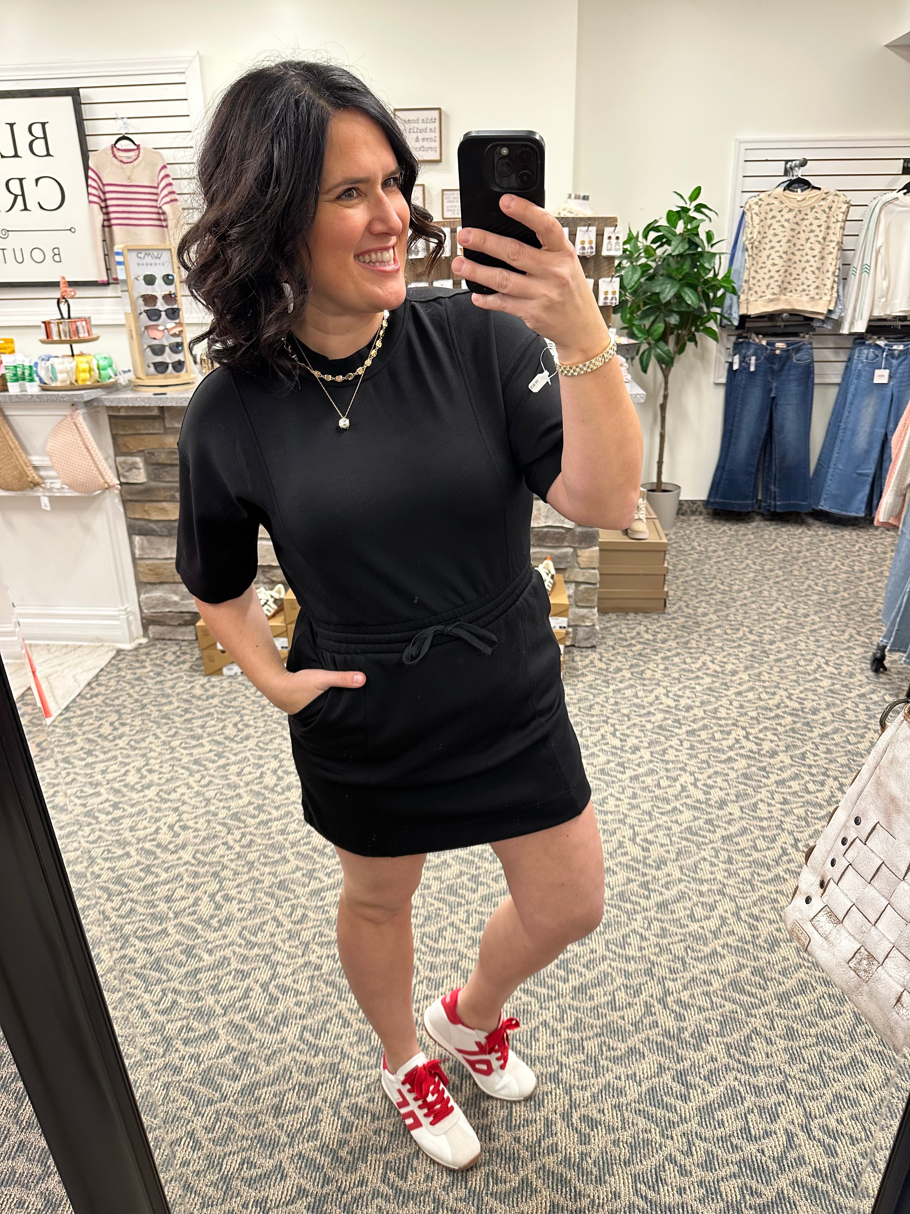 Black Modal Mini Dress Dresses RAE MODE