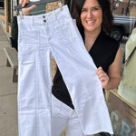 White Charlotte High Rise Jeans Bottom- Pants KUT FROM THE KLOTH