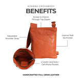 Athena Leather Crossbody Bag Bags- Purses LATICO LEATHER