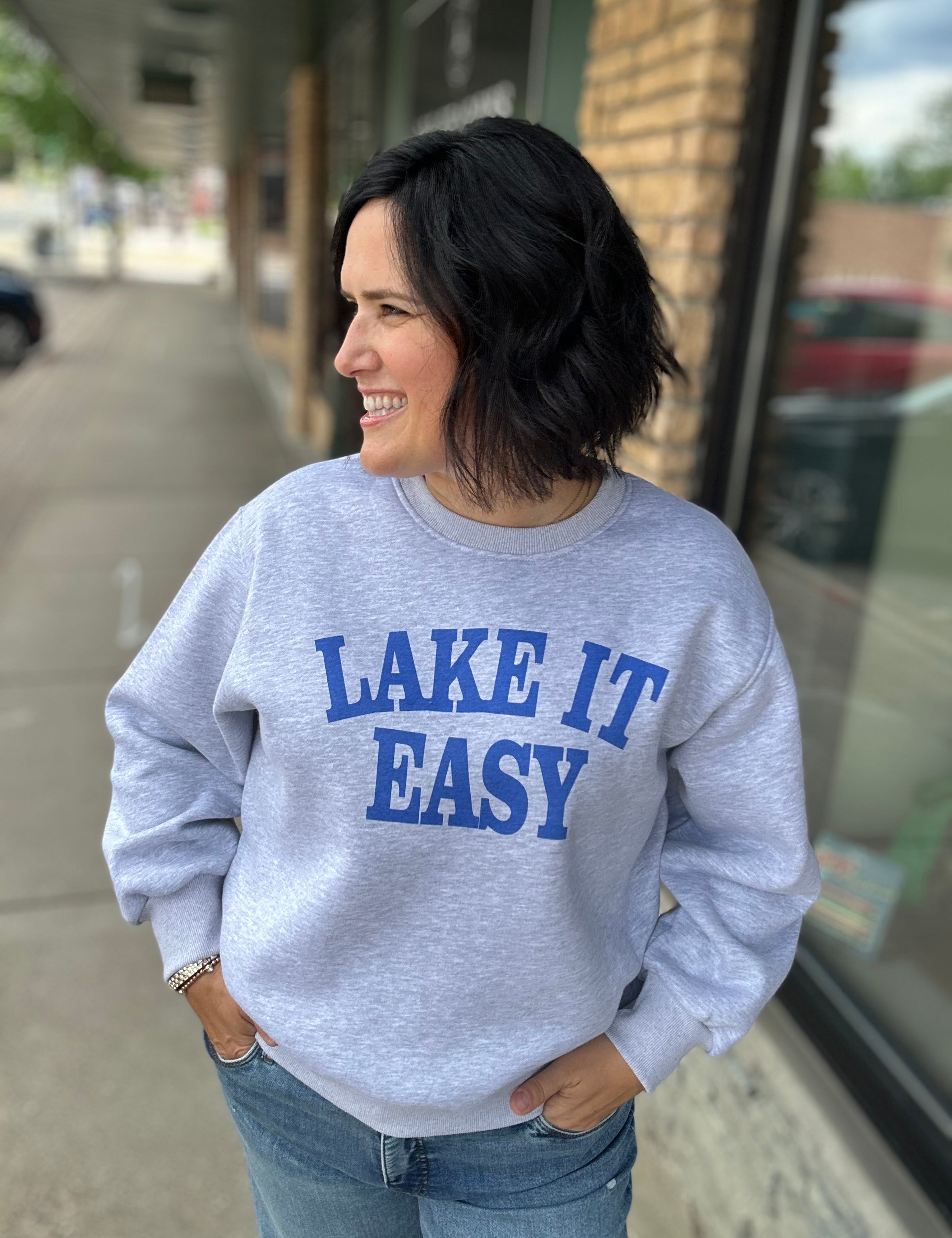 Lake It Easy Top- Sweatshirt PANACHE