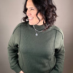 Green Goodwin Sweater Top - Sweater VELVET HEART