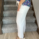 White Solana Pants Bottom- Pants THREAD & SUPPLY