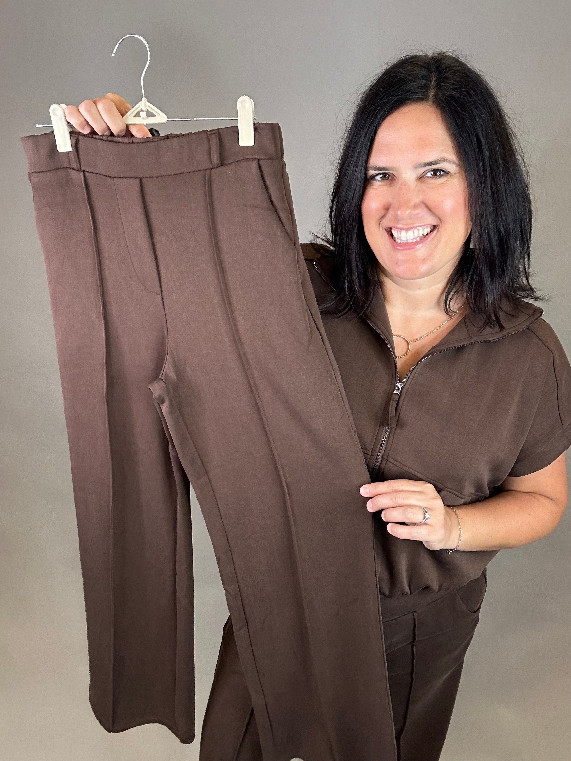Espresso Modal Pants Bottoms - Pants DOE & RAE
